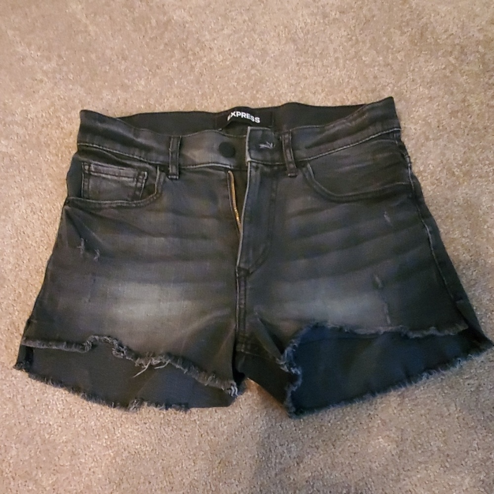Express Black Shorts